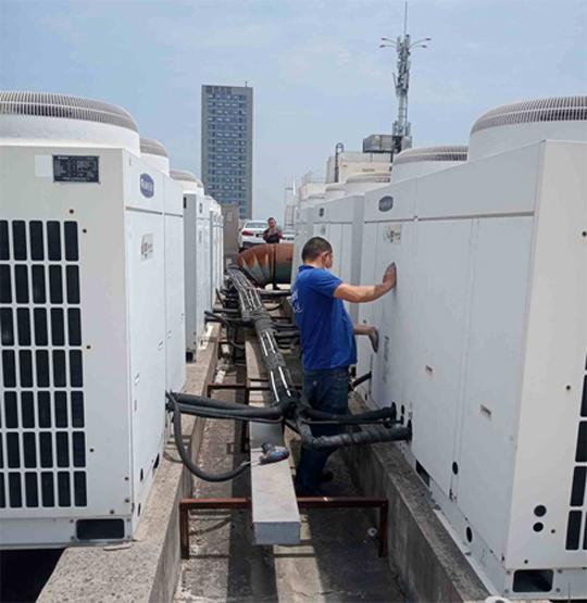 嫩江中央空调制热和不制冷系统维修方法